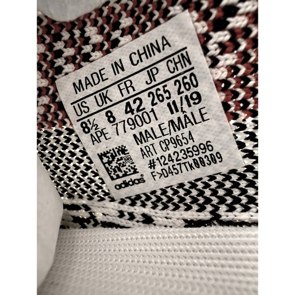 adidas Yeezy Boost 350 V2 "Zebra" White/Black Red SPLY-350 Sneakers US 8.5 NWB - Picture 4 of 12